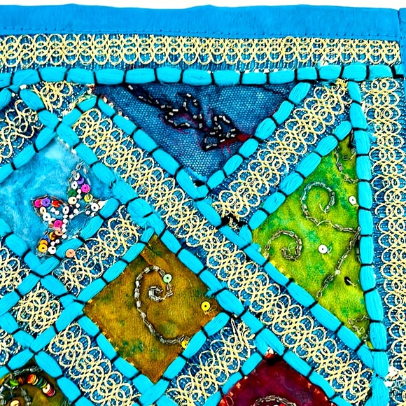 Pillow Cover~Sequins & Beads / New / Square Shape - Picture 7 of 10